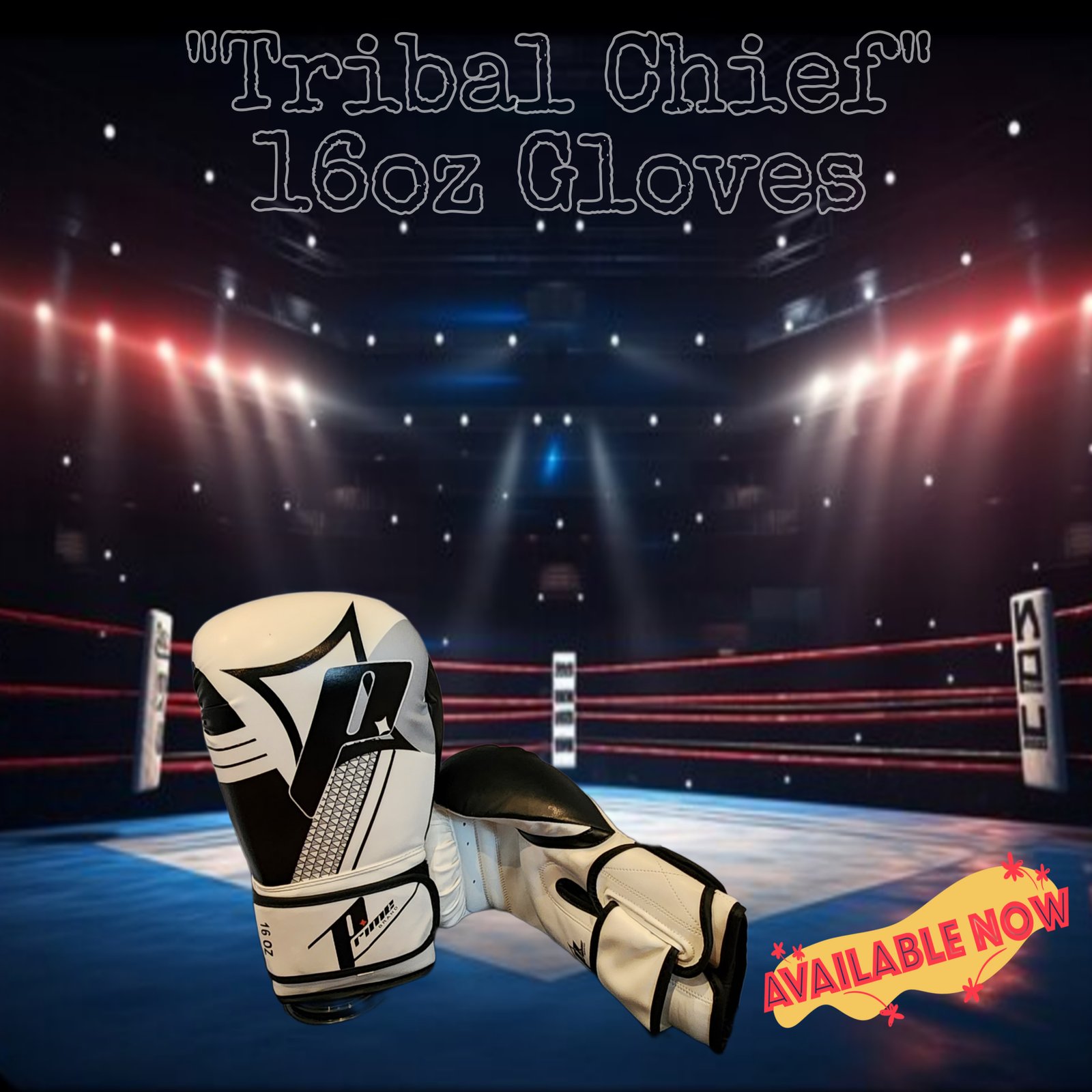 "TRIBAL CHIEF" 16oz Gloves